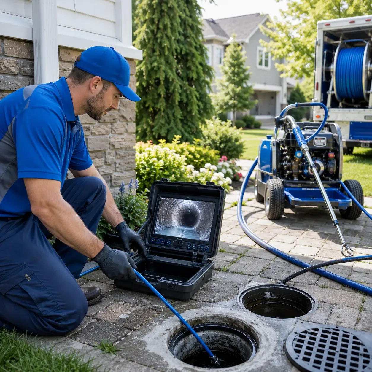 Outdoor drain cleaning professionals serving Manitowoc, WI